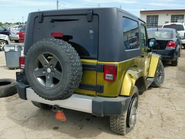 1J4FA54128L535536 - 2008 JEEP WRANGLER S მწვანე ფოტო 4