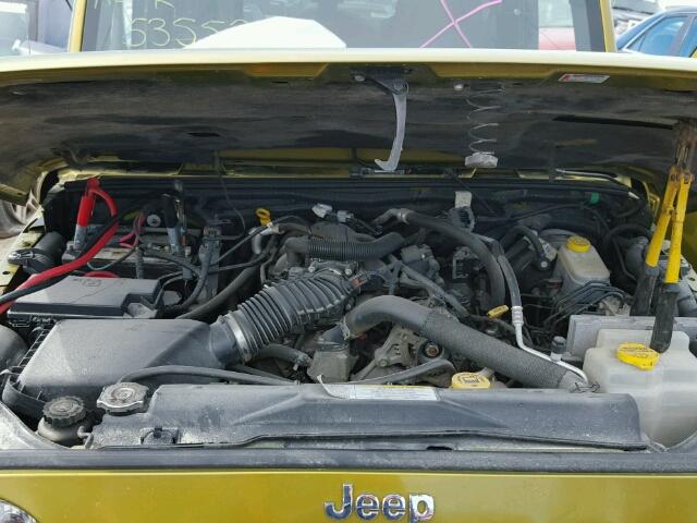 1J4FA54128L535536 - 2008 JEEP WRANGLER S მწვანე ფოტო 7