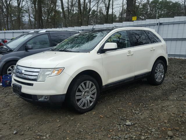 2FMDK49C08BA06256 - 2008 FORD EDGE LIMIT WHITE photo 2