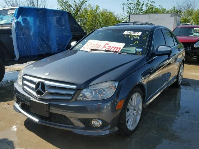 WDDGF54X39R060905 - 2009 MERCEDES-BENZ C300 GRAY photo 2