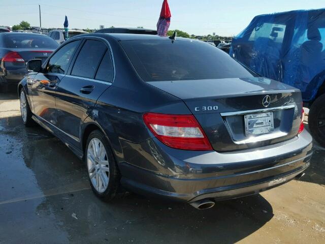 WDDGF54X39R060905 - 2009 MERCEDES-BENZ C300 GRAY photo 3