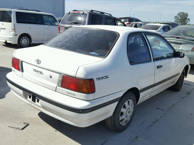 JT2EL43S9R0455646 - 1994 TOYOTA TERCEL DX WHITE photo 4