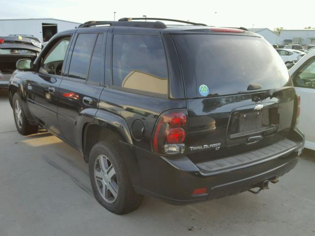 1GNDT13S272220743 - 2007 CHEVROLET TRAILBLAZE BLACK photo 3