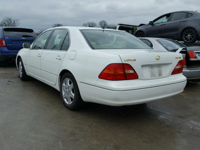 JTHBN30FX10014942 - 2001 LEXUS LS 430 WHITE photo 3