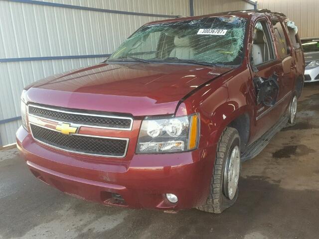 1GNSKBE03BR295396 - 2011 CHEVROLET TAHOE K150 BURGUNDY photo 2