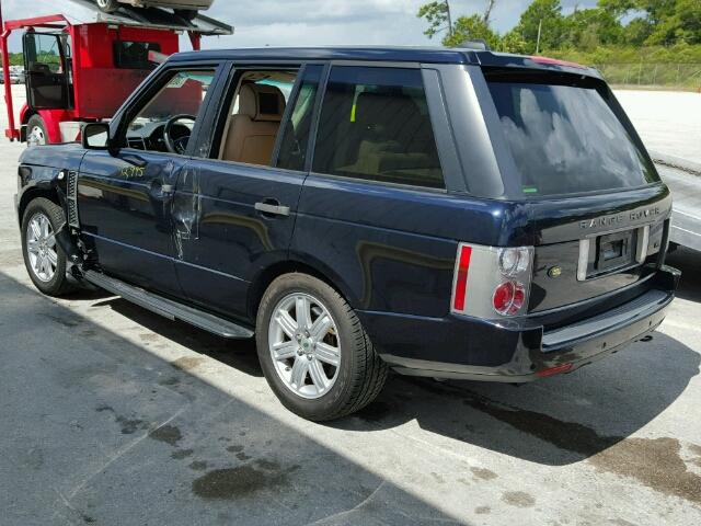 SALMF15477A257770 - 2007 LAND ROVER RANGE ROVE BLUE photo 3