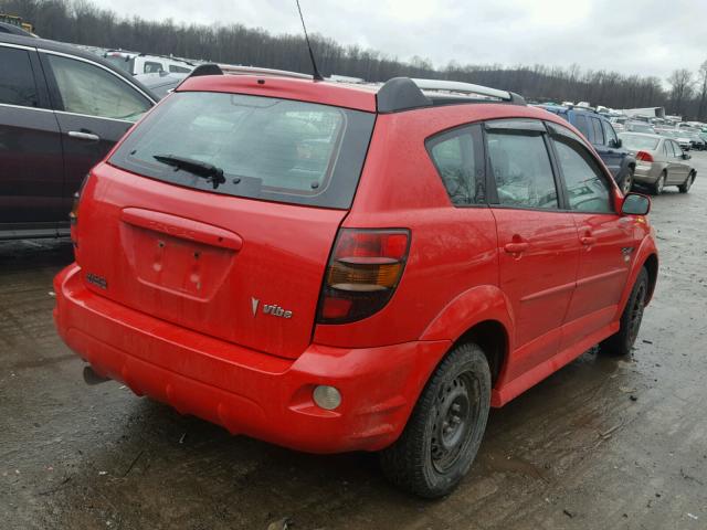 5Y2SL65836Z428070 - 2006 PONTIAC VIBE RED photo 4