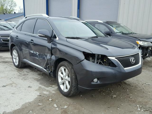 2T2ZK1BA9AC029156 - 2010 LEXUS RX 350 BLACK photo 1