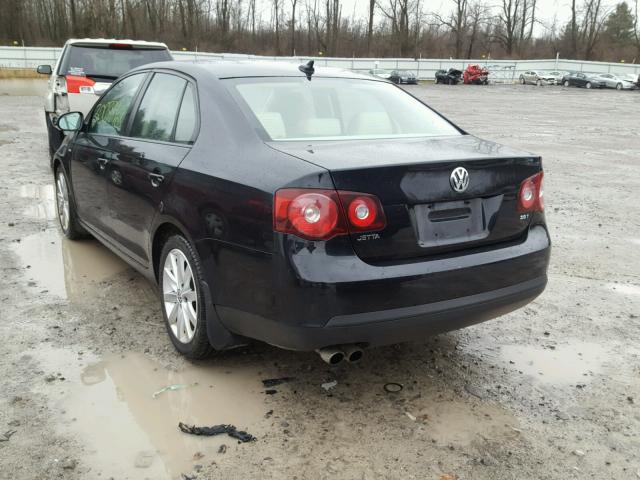 3VWRA7AJ8AM087632 - 2010 VOLKSWAGEN JETTA WOLF BLACK photo 3