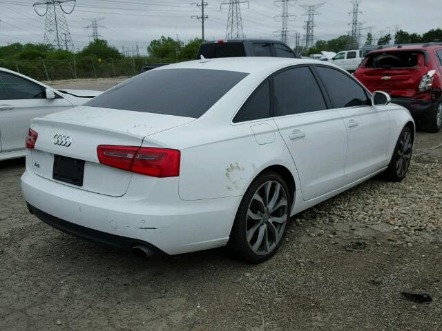 WAUGFAFC0DN053064 - 2013 AUDI A6 PREMIUM WHITE photo 4