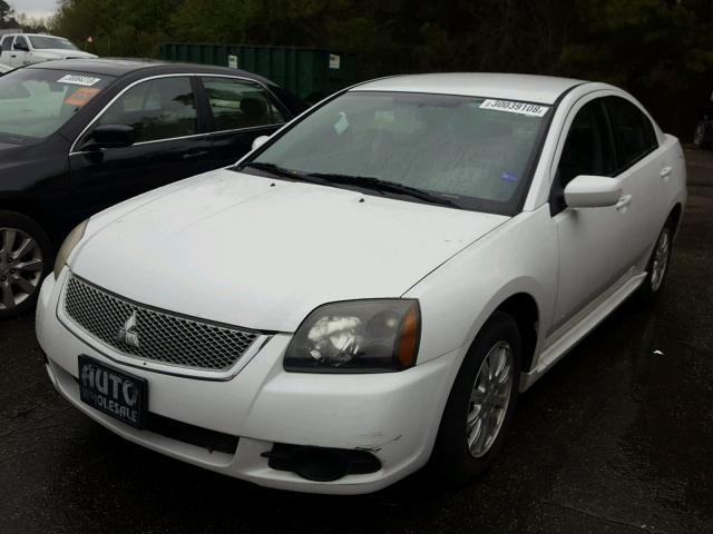 4A32B2FF9AE004446 - 2010 MITSUBISHI GALANT FE WHITE photo 2