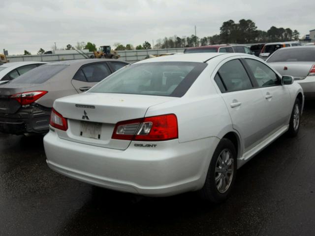 4A32B2FF9AE004446 - 2010 MITSUBISHI GALANT FE WHITE photo 4