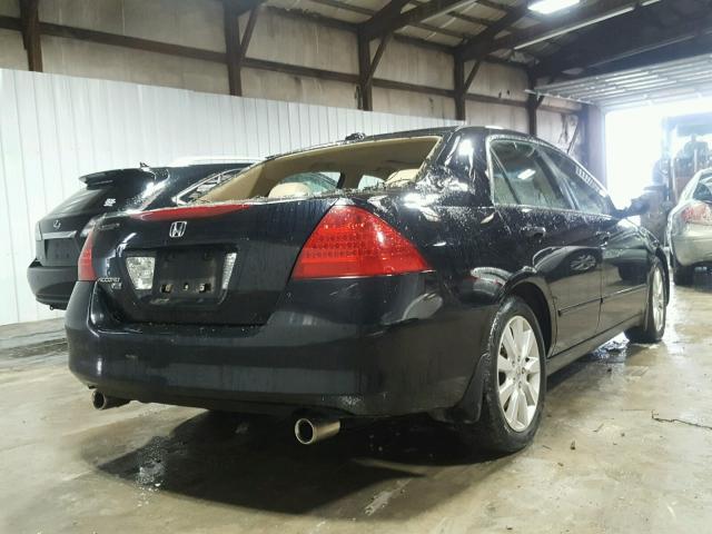 1HGCM66517A069860 - 2007 HONDA ACCORD EX BLACK photo 4