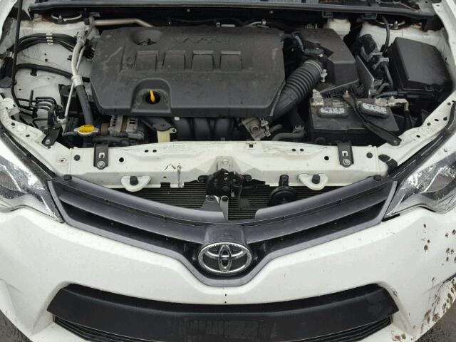 2T1BURHE3FC315875 - 2015 TOYOTA COROLLA L WHITE photo 7