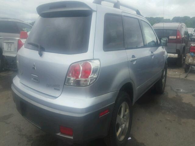 JA4LZ41F14U032459 - 2004 MITSUBISHI OUTLANDER SILVER photo 4