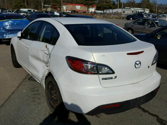 JM1BL1UF0B1422142 - 2011 MAZDA 3 I WHITE photo 3