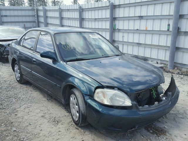 2HGEJ6612YH514737 - 2000 HONDA CIVIC BASE GREEN photo 1