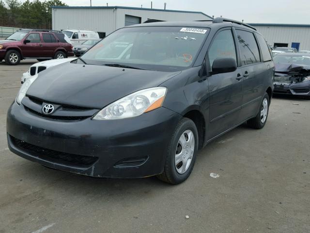 5TDZK23C98S212312 - 2008 TOYOTA SIENNA CE BLACK photo 2