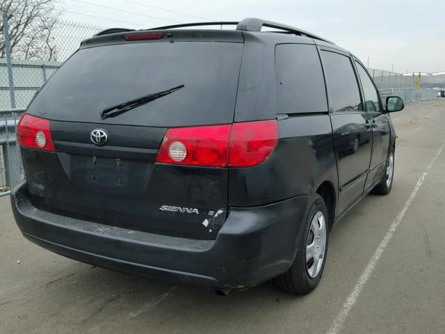 5TDZK23C98S212312 - 2008 TOYOTA SIENNA CE BLACK photo 4