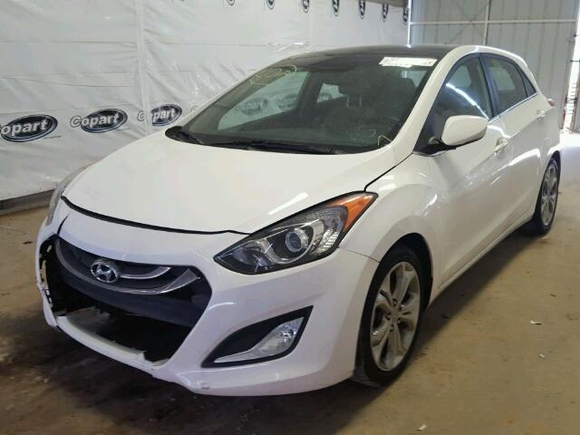 KMHD35LEXDU112408 - 2013 HYUNDAI ELANTRA GT WHITE photo 2