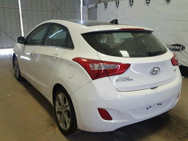 KMHD35LEXDU112408 - 2013 HYUNDAI ELANTRA GT WHITE photo 3