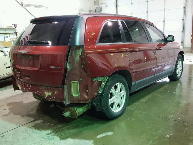 2C8GF68475R366704 - 2005 CHRYSLER PACIFICA T RED photo 4