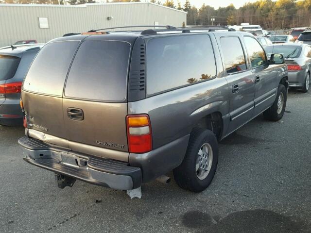 1GNEC16T01J245713 - 2001 CHEVROLET SUBURBAN C GRAY photo 4