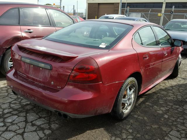 2G2WS522441363383 - 2004 PONTIAC GRAND PRIX RED photo 4