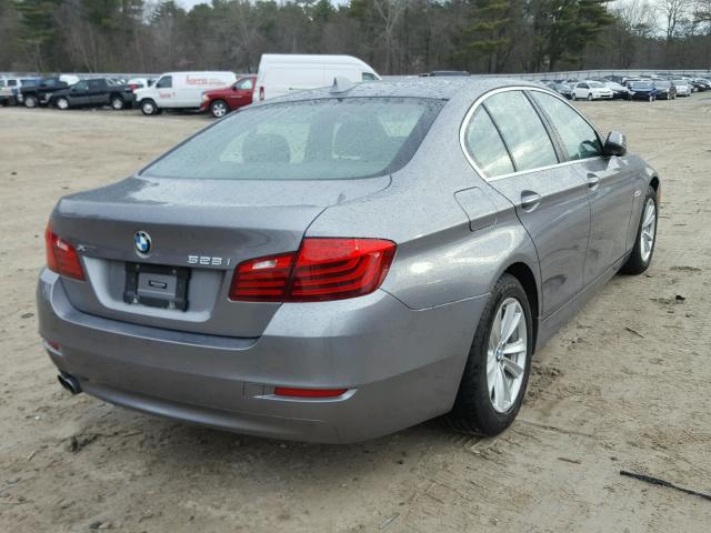 WBA5A7C5XED615879 - 2014 BMW 528 XI GRAY photo 4