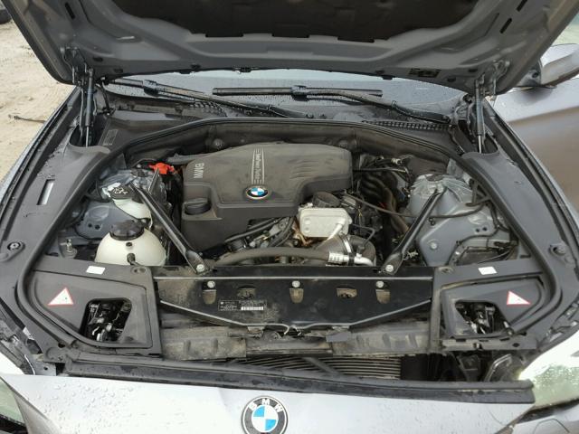 WBA5A7C5XED615879 - 2014 BMW 528 XI GRAY photo 7