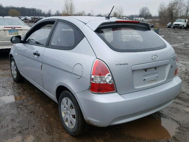 KMHCM3AC5AU164541 - 2010 HYUNDAI ACCENT BLU SILVER photo 3