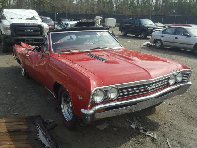 136677B125596 - 1967 CHEVROLET CHEVELLESS RED photo 1