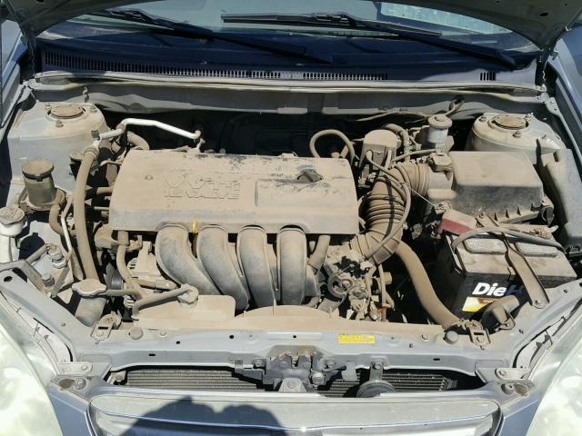 1NXBR32E14Z327445 - 2004 TOYOTA COROLLA CE SILVER photo 7