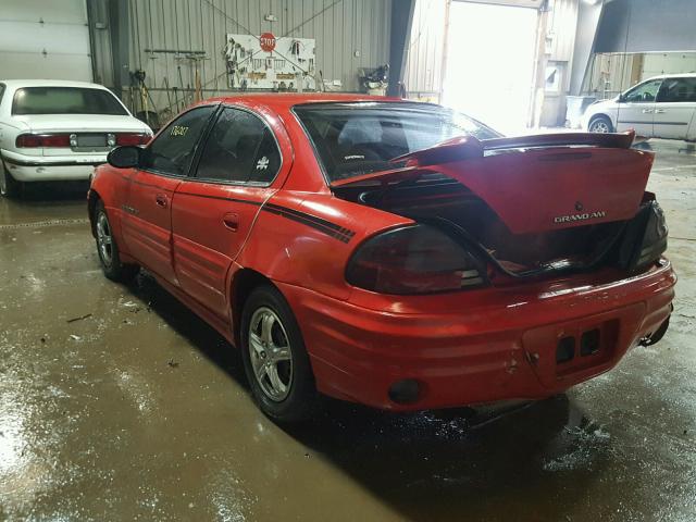 1G2NE52T8YM705326 - 2000 PONTIAC GRAND AM S RED photo 3