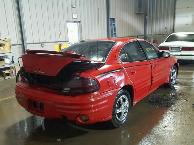 1G2NE52T8YM705326 - 2000 PONTIAC GRAND AM S Qırmızı foto 4