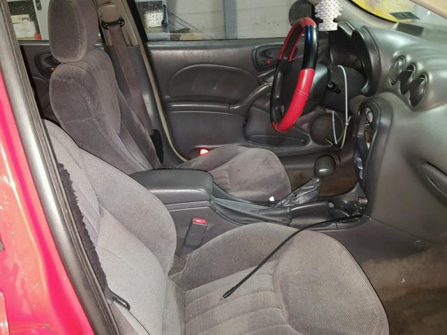 1G2NE52T8YM705326 - 2000 PONTIAC GRAND AM S Qırmızı foto 5