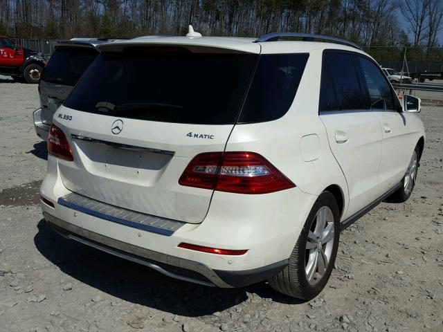 4JGDA5HB7DA166559 - 2013 MERCEDES-BENZ ML 350 4MA WHITE photo 4