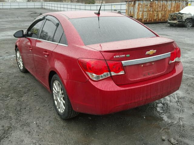 1G1PK5SCXC7152420 - 2012 CHEVROLET CRUZE ECO RED photo 3