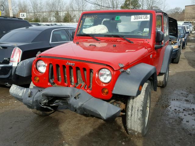 1J4AA2D12BL524553 - 2011 JEEP WRANGLER S RED photo 2