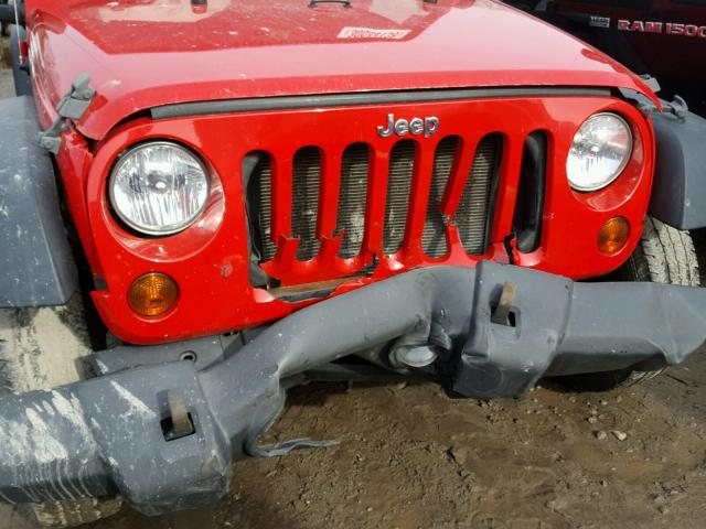 1J4AA2D12BL524553 - 2011 JEEP WRANGLER S RED photo 9