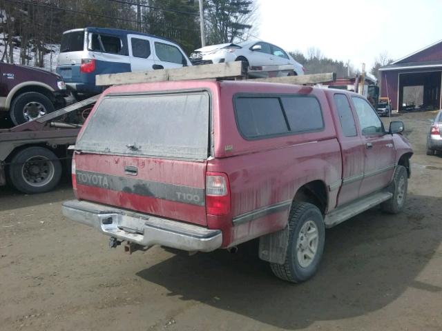 JT4UN22D5V0046851 - 1997 TOYOTA T100 XTRAC RED photo 4