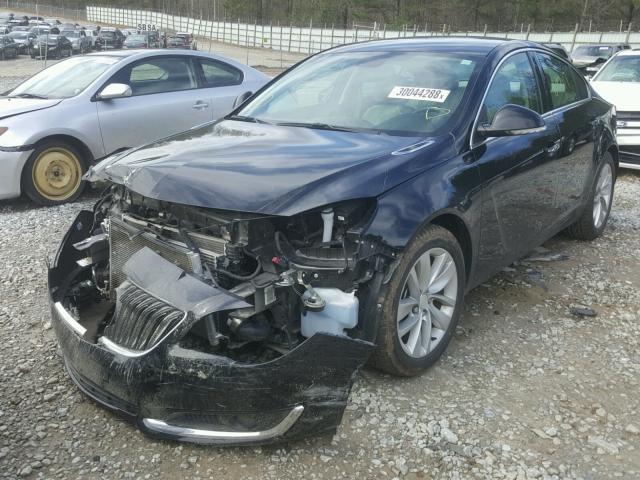 2G4GN5EX6E9209190 - 2014 BUICK REGAL PREM BLACK photo 2