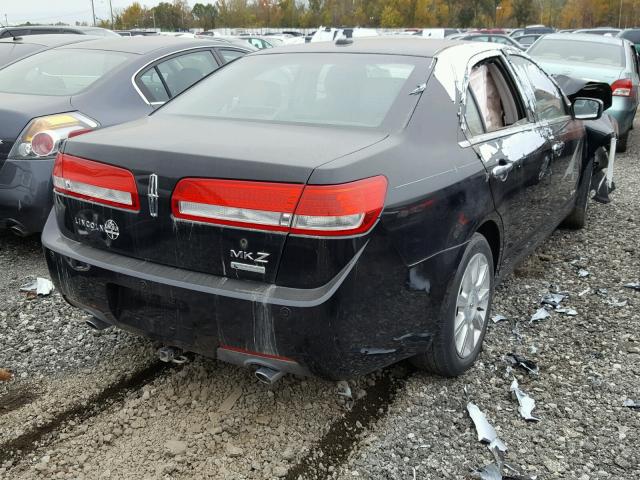 3LNDL2L33CR805078 - 2012 LINCOLN MKZ HYBRID BLACK photo 4