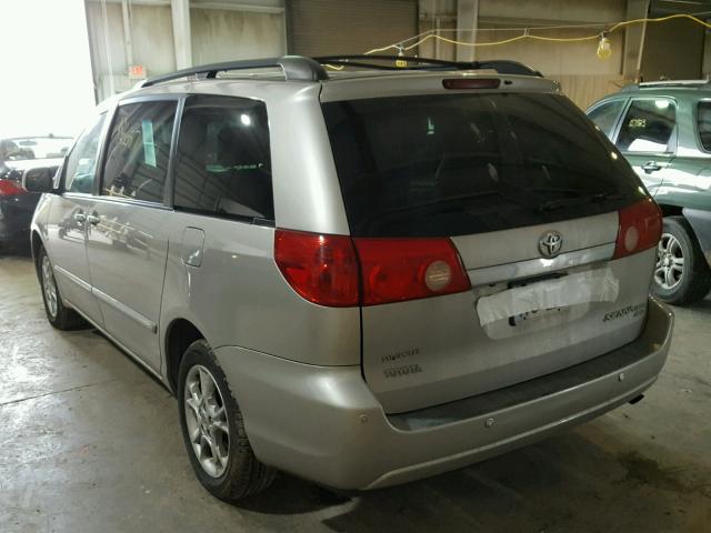 5TDBA22C96S074368 - 2006 TOYOTA SIENNA XLE SILVER photo 3