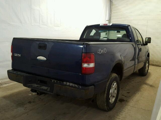 1FTRF14W78KC19578 - 2008 FORD F150 BLUE photo 4