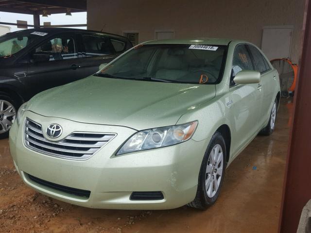 4T1BB46K97U016781 - 2007 TOYOTA CAMRY GREEN photo 2