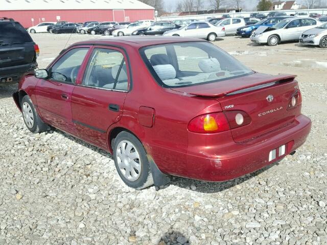 2T1BR12E41C820053 - 2001 TOYOTA COROLLA CE RED photo 3