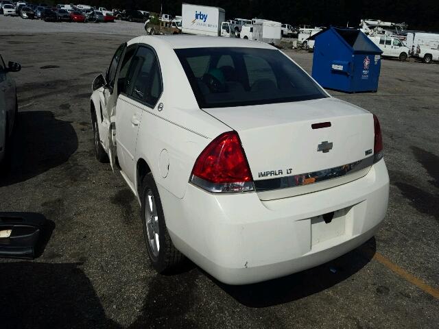 2G1WT55KX79118218 - 2007 CHEVROLET IMPALA LT WHITE photo 3