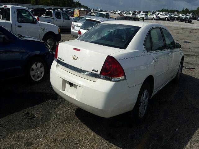 2G1WT55KX79118218 - 2007 CHEVROLET IMPALA LT WHITE photo 4