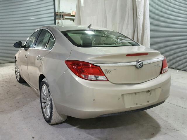 2G4GS5ECXB9208335 - 2011 BUICK REGAL CXL TAN photo 3